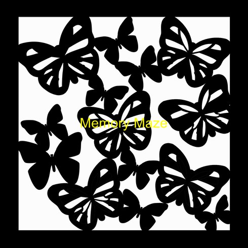 butterfly 1 template 200 x 200  (8x8)  Min buy 3